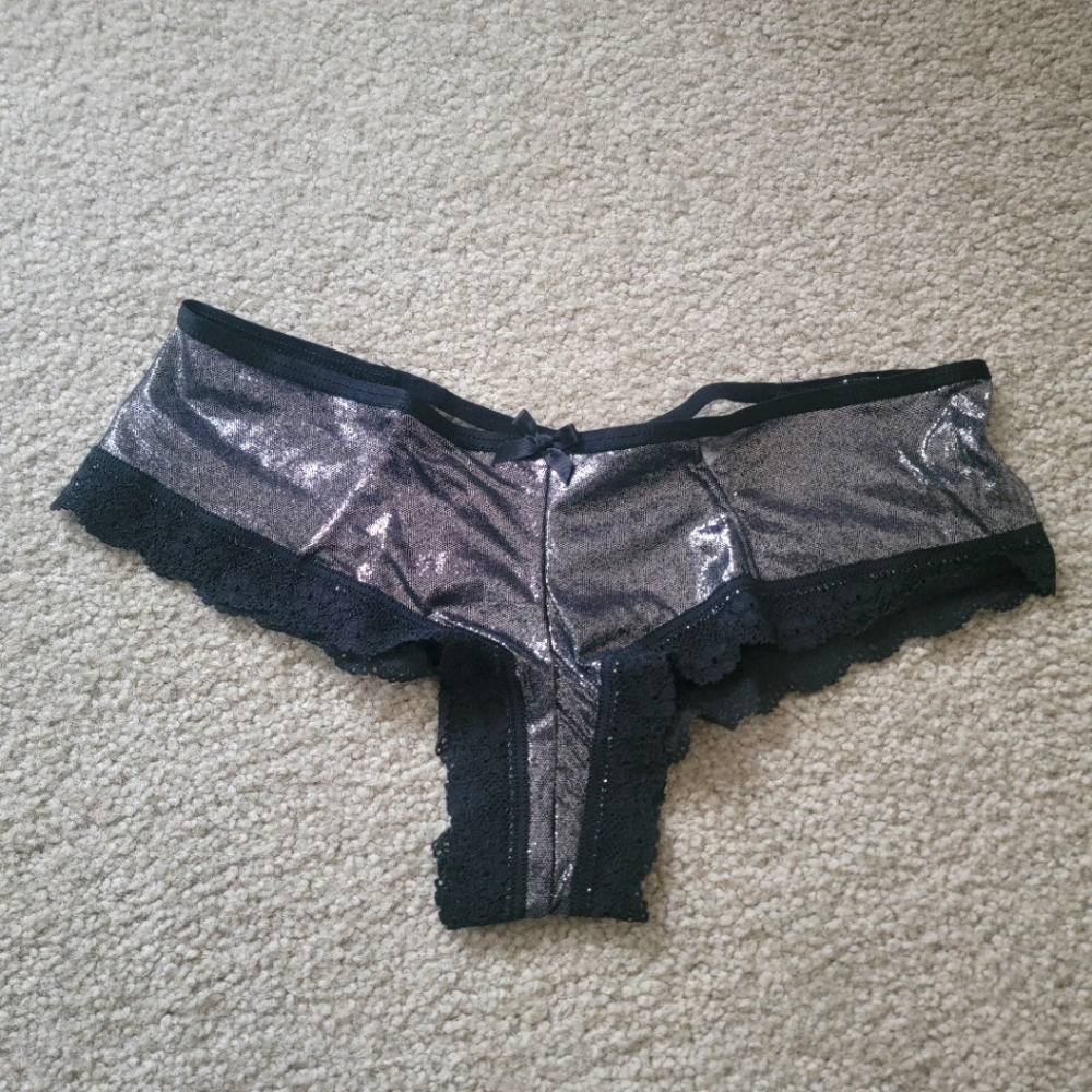 Sexy VS Silver/Black Panty
